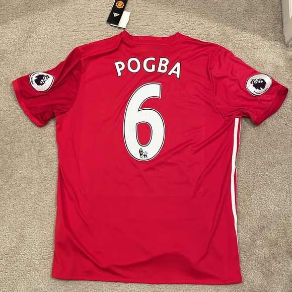 Paul Pogba Manchester United adidas 2016/17 Home Jersey men size XL NWT - Picture 5 of 6